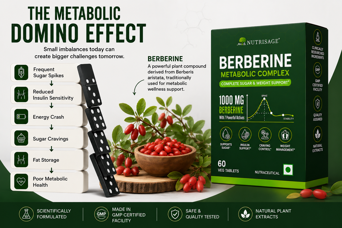 Nutrisage Berberine Metabolic Complex