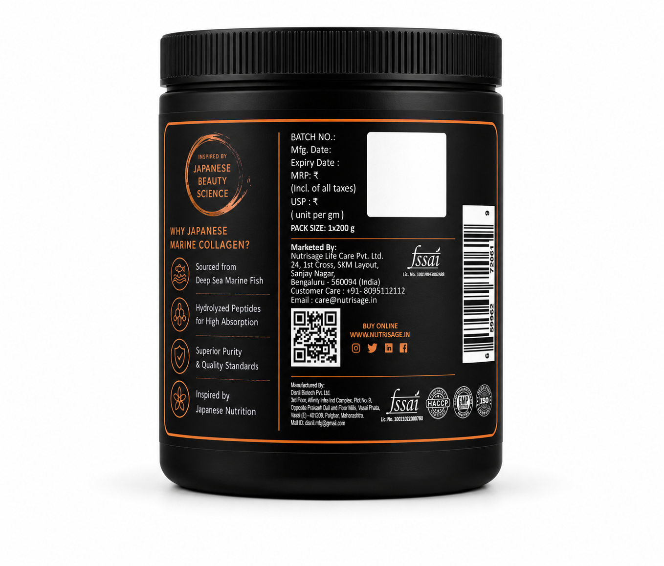 Nutrisage Japanese Marine Collagen Powder