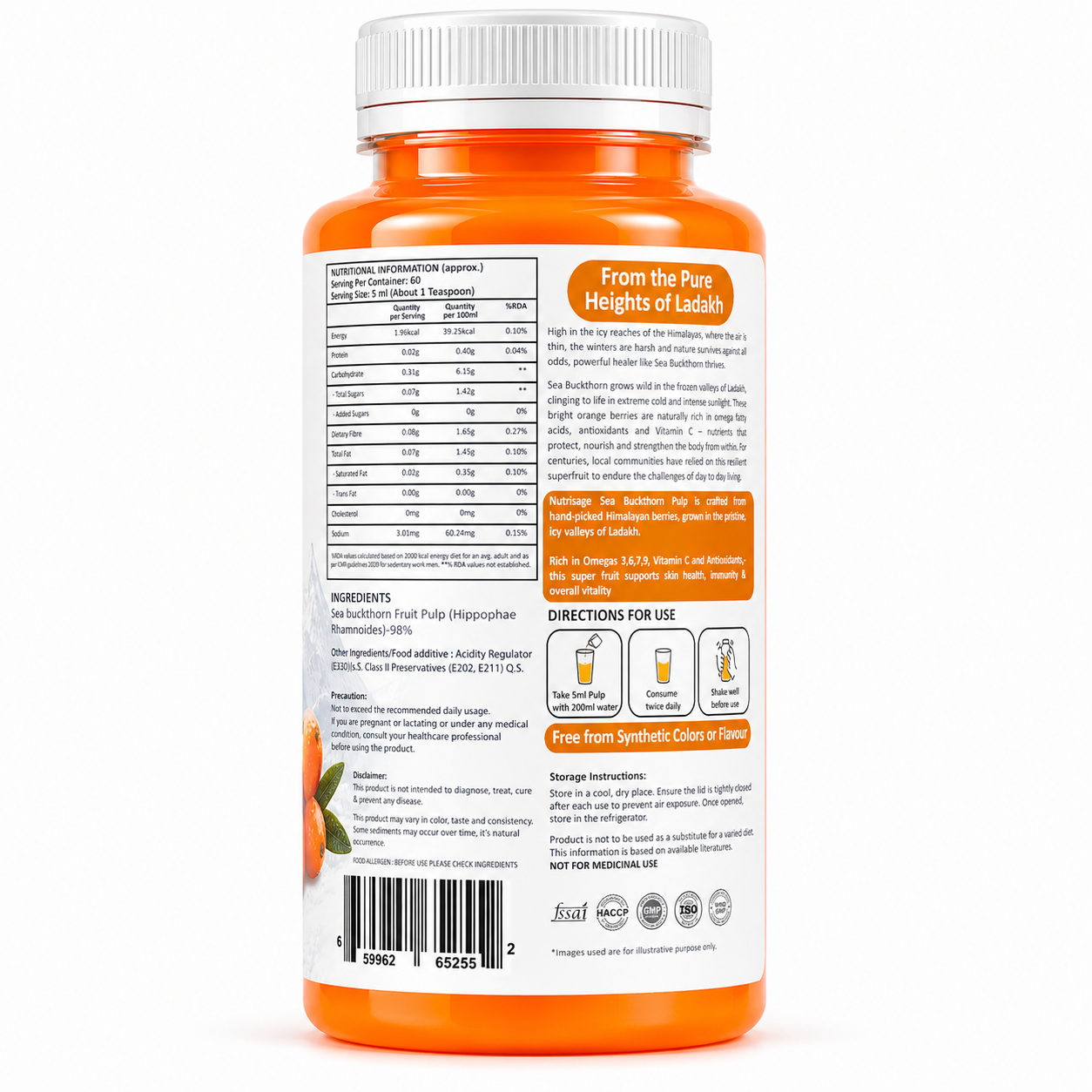 Nutrisage Seabuckthorn Pulp Concentrate Juice