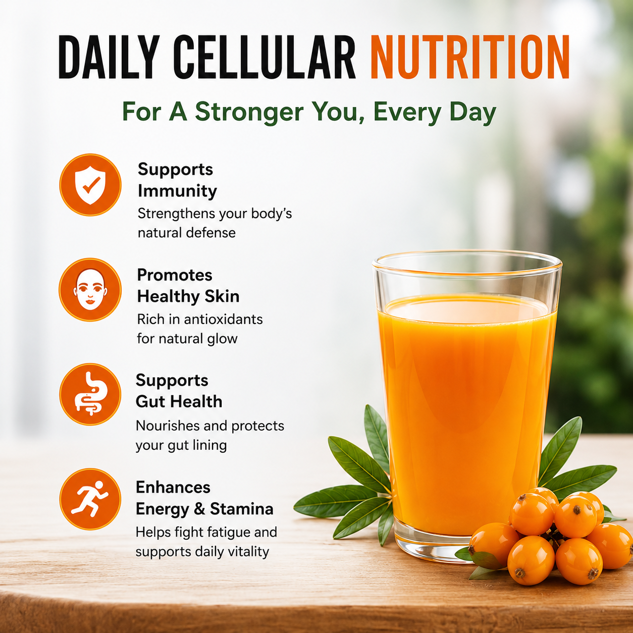 Nutrisage Seabuckthorn Pulp Concentrate Juice