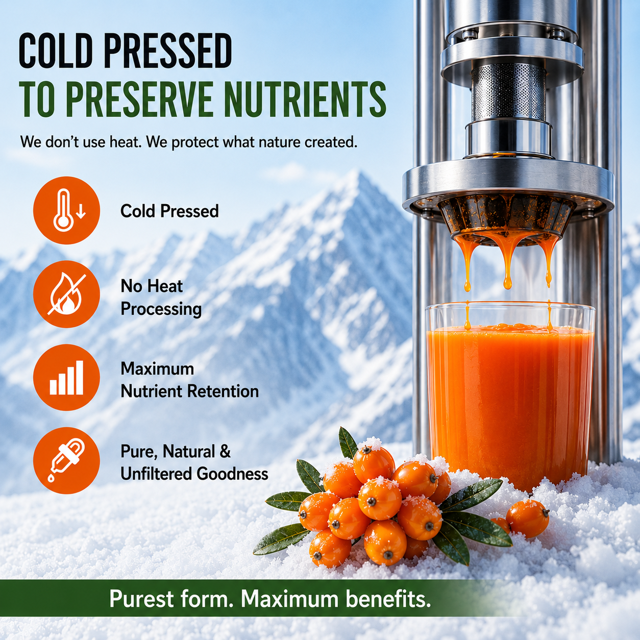 Nutrisage Seabuckthorn Pulp Concentrate Juice