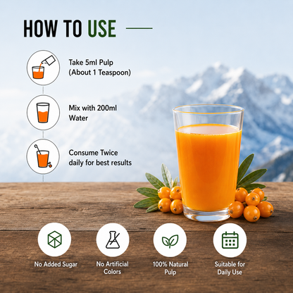 Nutrisage Seabuckthorn Pulp Concentrate Juice