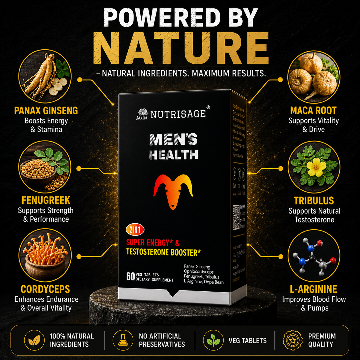 Nutrisage Men Health 2 in 1 Testobooster