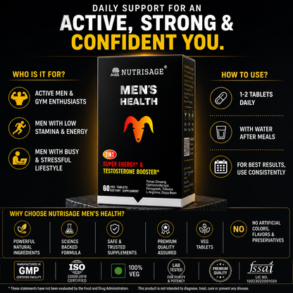 Nutrisage Men Health 2 in 1 Testobooster