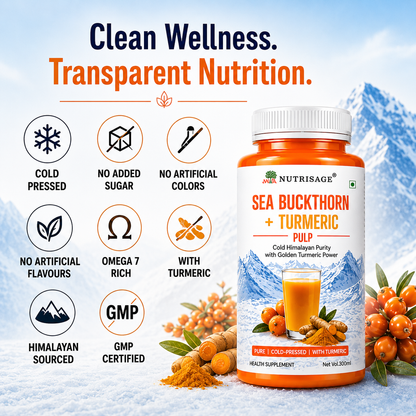 Nutrisage Seabuckthorn & Turmeric Pulp Juice