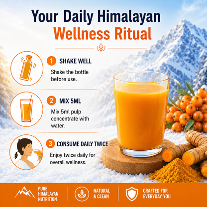 Nutrisage Seabuckthorn & Turmeric Pulp Juice