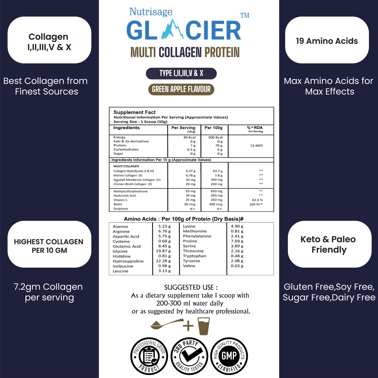 Glacier Daily Multi Collagen Powder