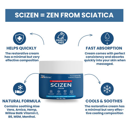 The Joints Co Scizen Cream for Sciatica Pain Relief