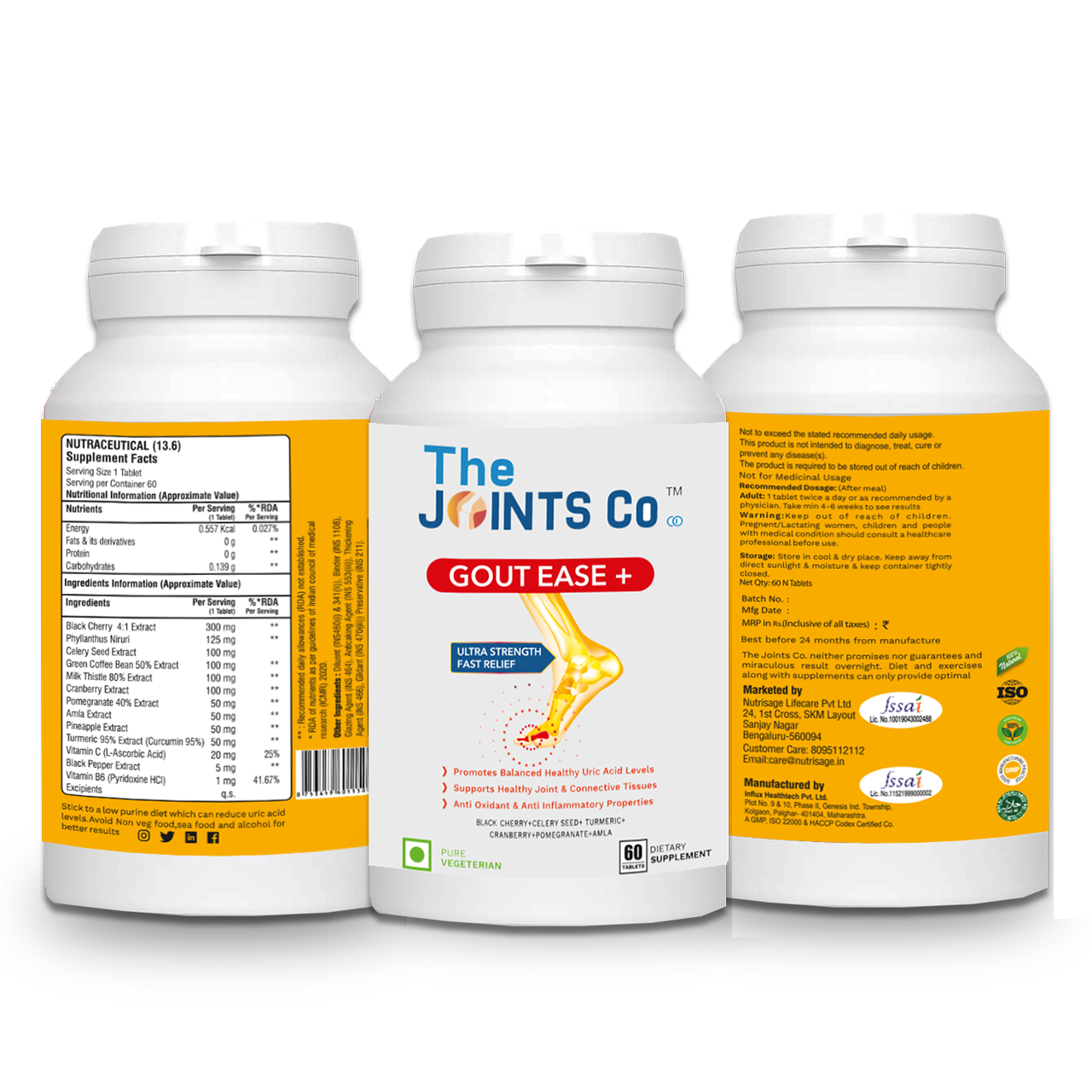 The Joints Co Gout Ease Plus