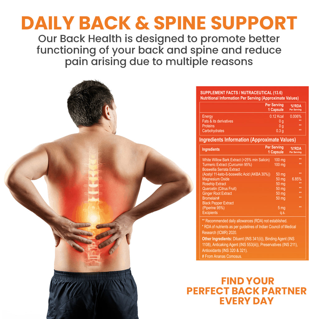 Nutrisage Back Health – Natural Back Pain & Spine Support – Nutrisage India