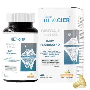 Best Omega 3 Fish Oil Glacier Daily Platinum 4G Supplements
