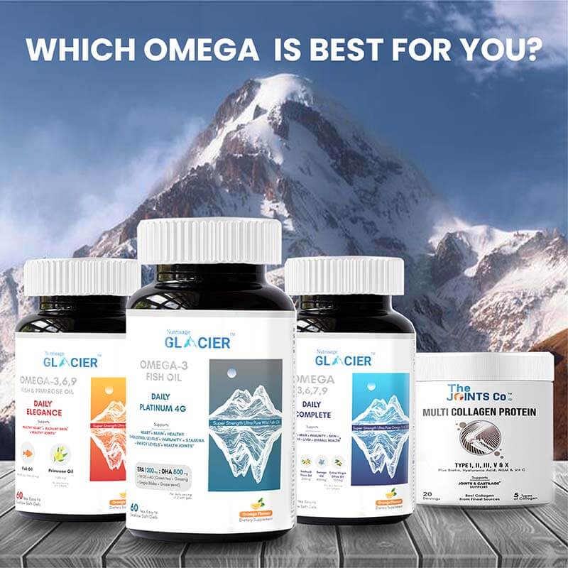 Best Omega 3 Fish Oil Glacier Daily Platinum 4G Supplements